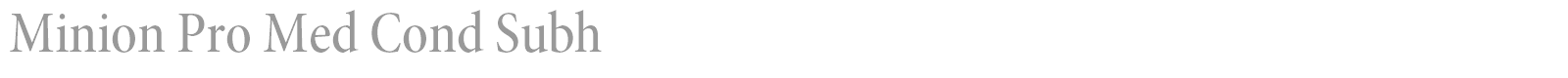 Minion Pro font preview