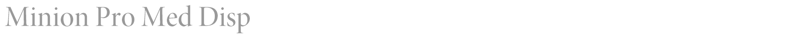 Minion Pro font preview