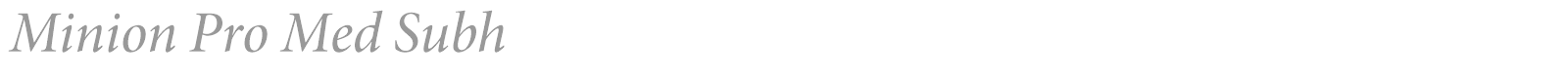 Minion Pro font preview