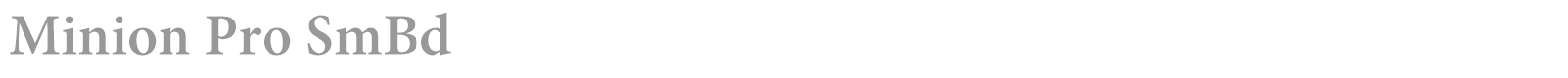 Minion Pro font preview