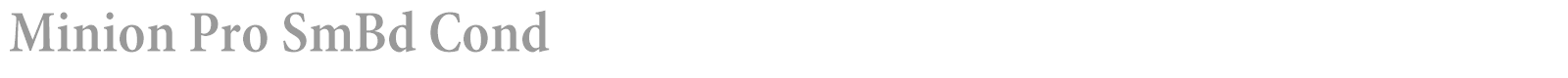 Minion Pro font preview