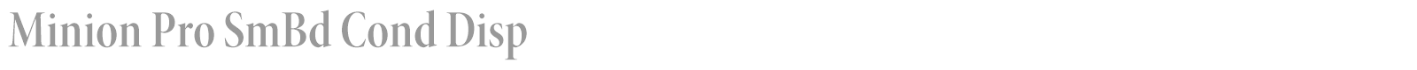 Minion Pro font preview