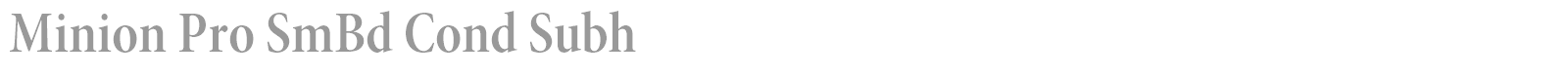 Minion Pro font preview