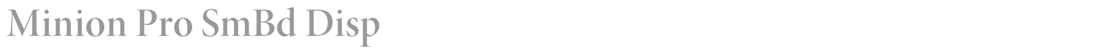 Minion Pro font preview