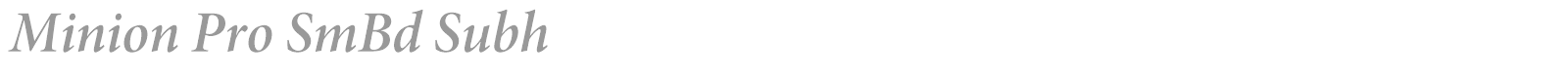 Minion Pro font preview
