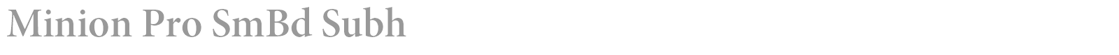 Minion Pro font preview
