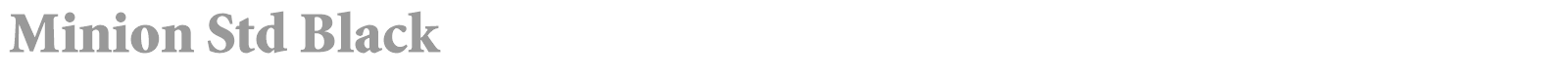 Minion Std font preview