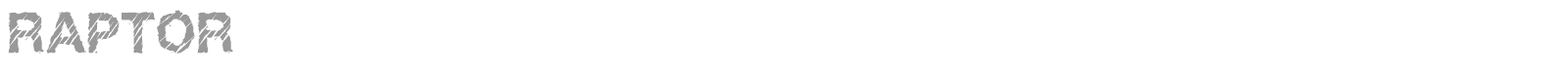Raptor font preview