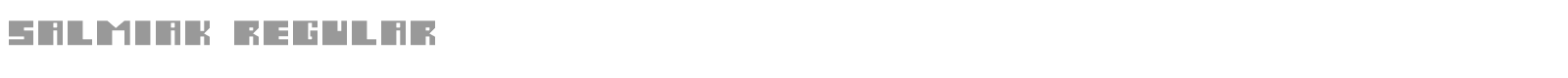 Salmiak Regular font preview