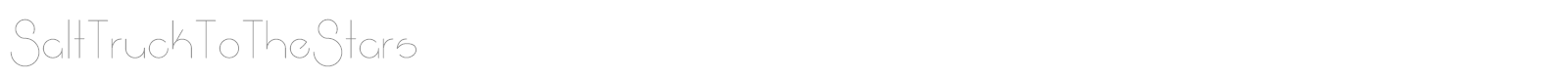 Salt Truck To The Stars font preview