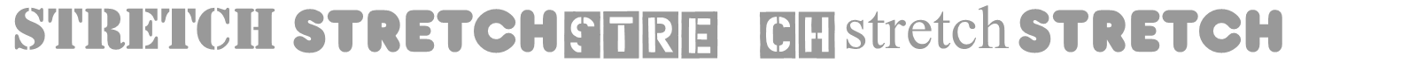 Stretch font preview
