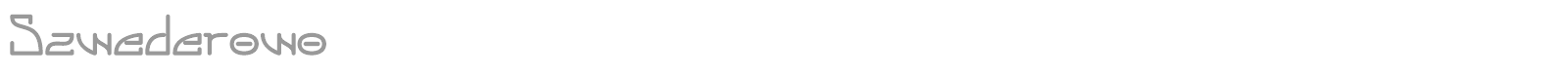 Szwederowo font preview
