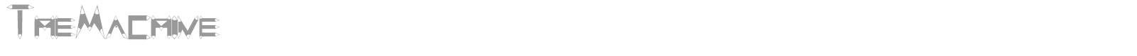TheMachine font preview
