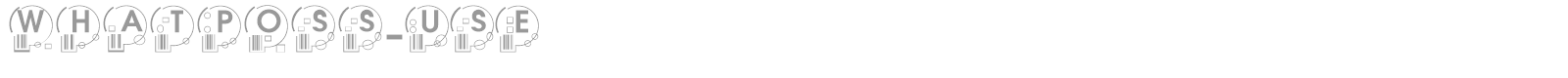 WhatPoss-Use font preview