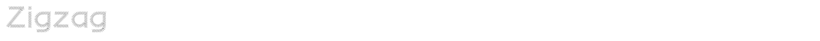 Zigzag font preview