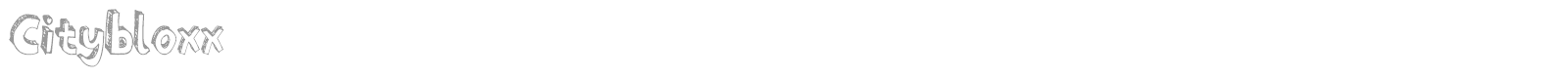 Citybloxx font preview