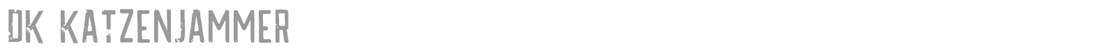 DK Katzenjammer font preview