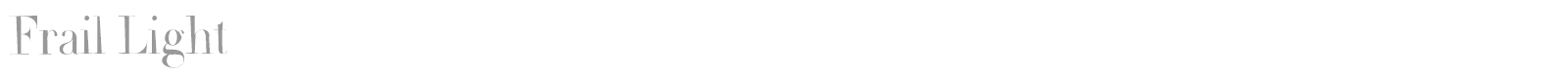 Frail font preview
