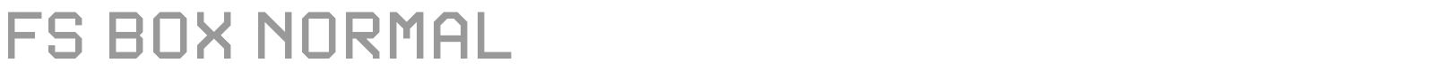 FS Box Normal font preview