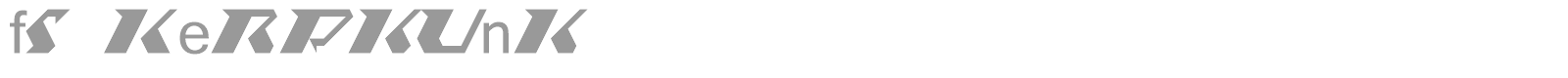 fs Kerplunk font preview