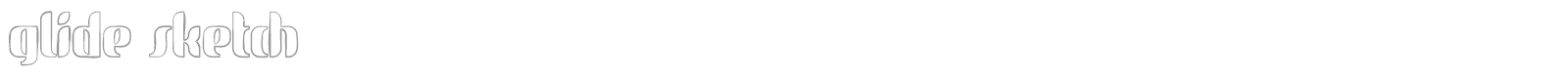 glide sketch font preview