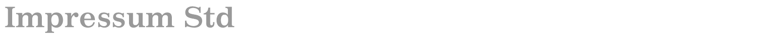 Impressum Std font preview