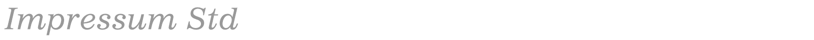 Impressum Std font preview
