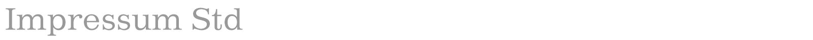 Impressum Std font preview