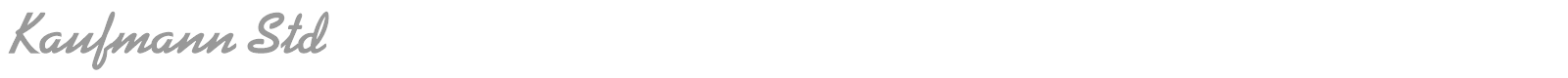 Kaufmann Std font preview