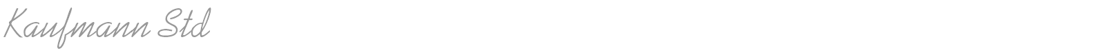 Kaufmann Std font preview