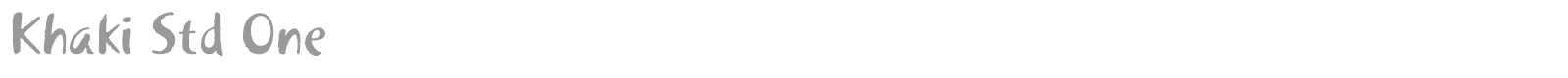 Khaki Std font preview