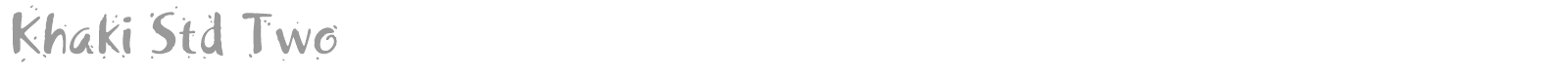 Khaki Std font preview