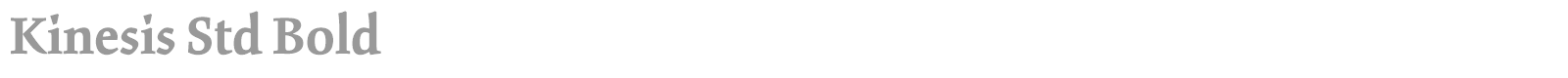 Kinesis Std font preview