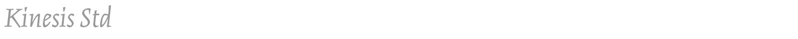 Kinesis Std font preview
