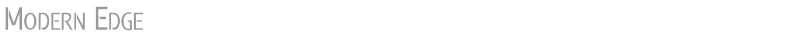 Modern Edge font preview
