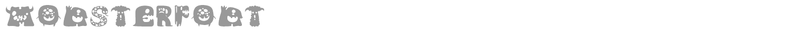 Monsterfont font preview