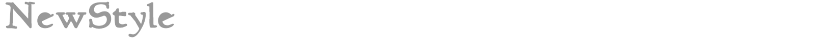 NewStyle font preview