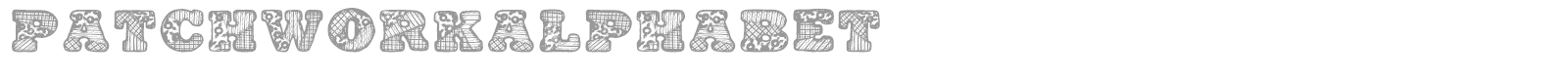 PatchworkAlphabet font preview