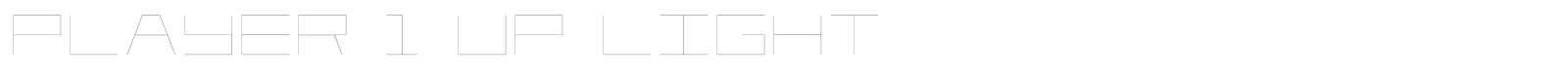 Player 1 Up Light font preview