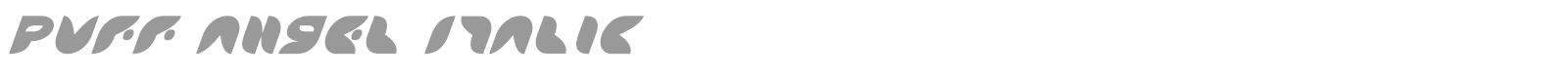Puff Angel Italic font preview