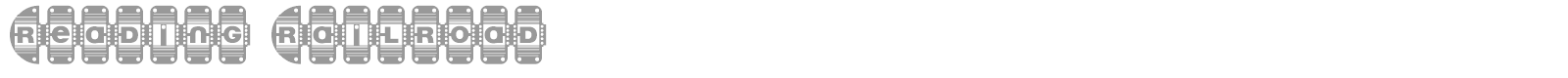 Reading Railroad font preview