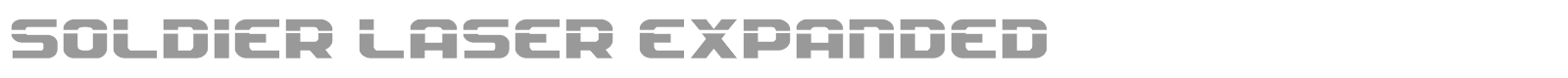 Soldier Laser Expanded font preview