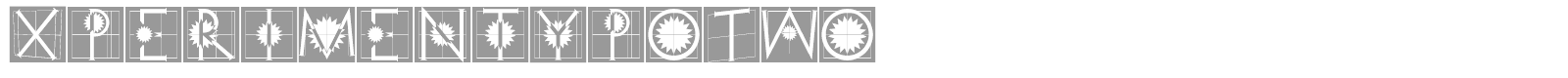 XperimentypoTwo font preview