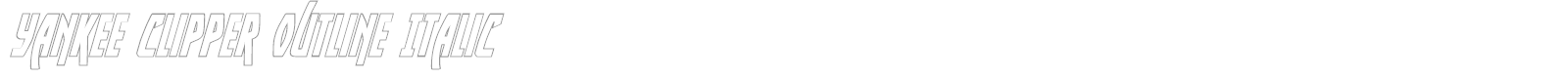 Yankee Clipper Outline font preview