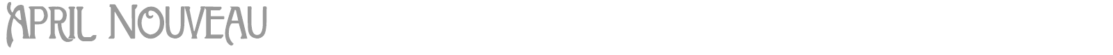 April Nouveau font preview