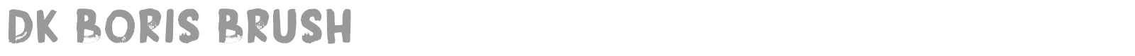 DK Boris Brush font preview