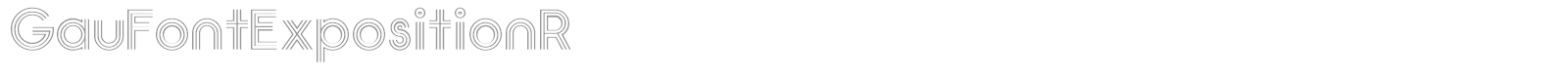 GauFontExpositionR font preview