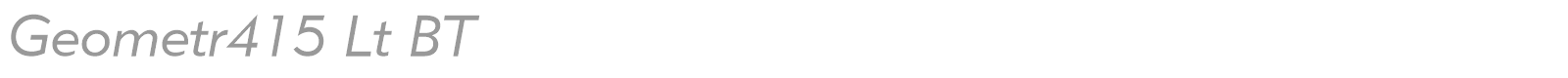 Geometr415 Lt BT font preview