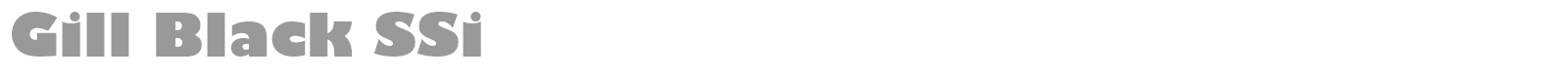 Gill Black SSi font preview