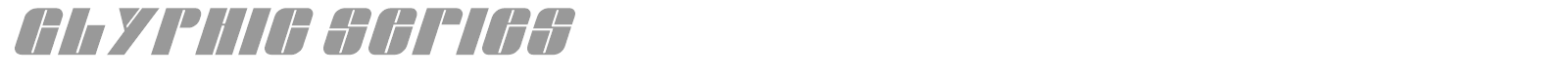 Glyphic Series font preview